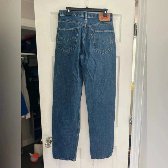 Levi Mens Dark wash 550 vintage style Jeans W32L36 - Picture 6 of 7